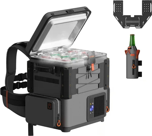 Miniatura 15 de LiTHELi 12V Refrigerador de Coche y Enfriador Eléctrico, 21QT/20L Refrigerador de Coche Portátil (-4-68℉), Enfriador de Compresor Alimentado por