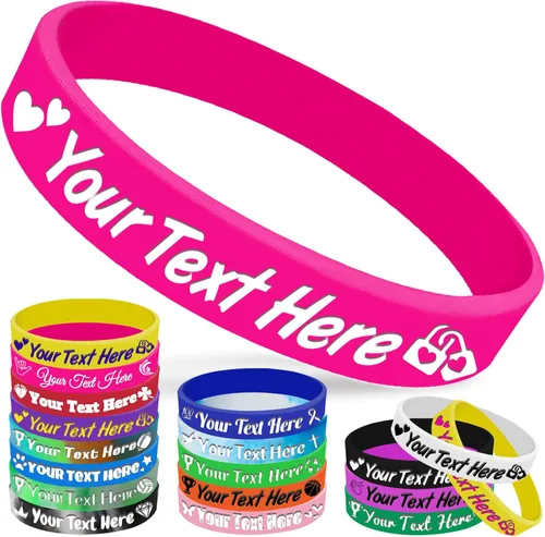 Miniatura 12 de Pulseras de silicona personalizadas, pulseras de goma personalizadas a granel para eventos, regalos de motivación deportiva, apoyos para hombres
