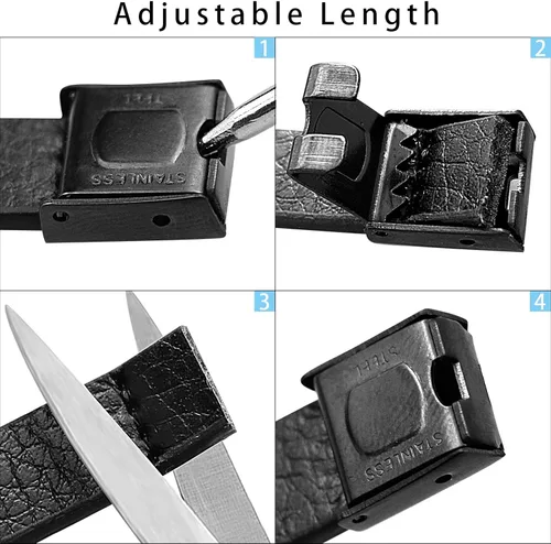 Miniatura 5 de Morse Code - Pulsera de cuero para hombre, con grabado de código secreto para novio, padre, esposo, para él, pulsera con mensaje oculto