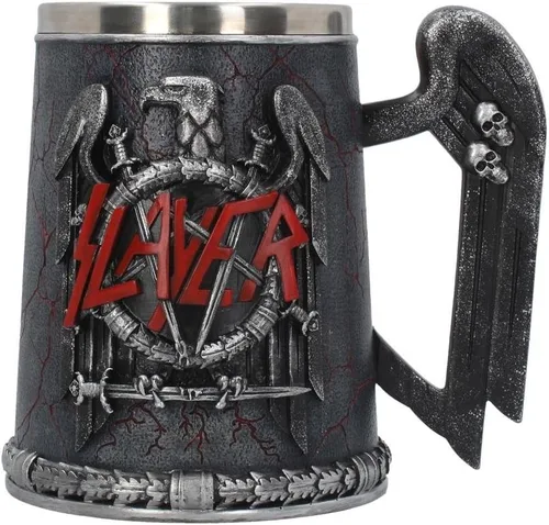 Miniatura 4 de Nemesis Now B4128M8 Slayer Tankard - Taza (5.5 in), color negro, resina con inserto de acero inoxidable, color gris