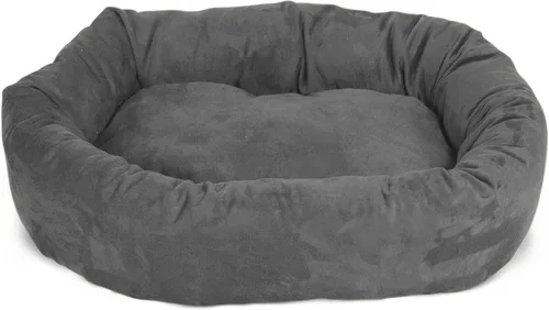 Miniatura 2 de Majestic Pet Cama para Perros Grandes Lavable de 40 Pulgadas, Mueble Ortopédico en Forma de Donut para Perros Grandes, Almohadilla y Alfombra de Gris