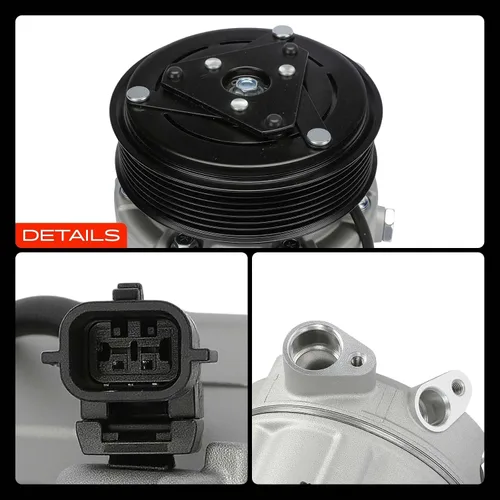Miniatura 9 de A-Premium Compresor de A/C con embrague, compatible con 92600-JA100, compatible con Nissan Altima 2007-2012 3.5L (no compatible con 2.5 litros)