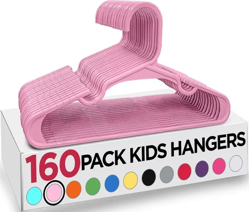 Miniatura 11 de Utopia Home Paquete de 20 Perchas para Niños - Perchas de Plástico para Bebé de 11.5 Pulgadas para Armario - Perchas para Niños para Ropa y Percha