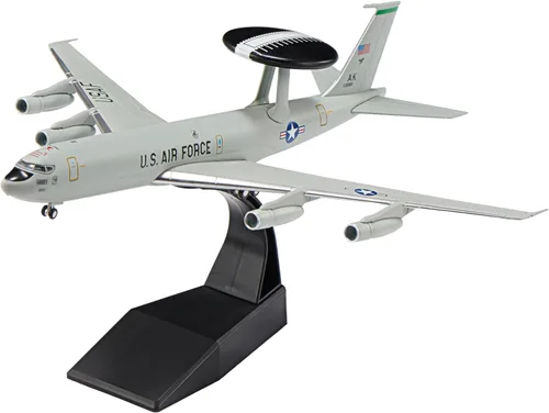 E-3 Sentry - Aviones fundidos a presión a escala 1/200 USAF AWACS Modelo de avión de metal para coleccionista, entusiasta de la aviación,