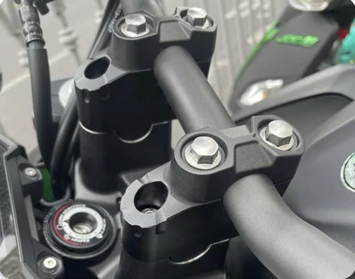 Miniatura 3 de Z400 Z500 - Elevador de altura para manillar de motocicleta, compatible con Kawasaki Z400 Z400 ABS Z500 ABS Z500 SE ABS