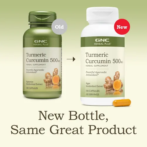 Miniatura 3 de GNC Curcumina de cúrcuma 500 mg, vegano, 100 cápsulas