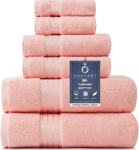 Miniatura 60 de COZYART - Juego de 3 toallas de baño de algodón, color naranja quemado, grandes y gruesas, 19.17 oz/yd², incluye 1 toalla de baño, 1 toalla de mano