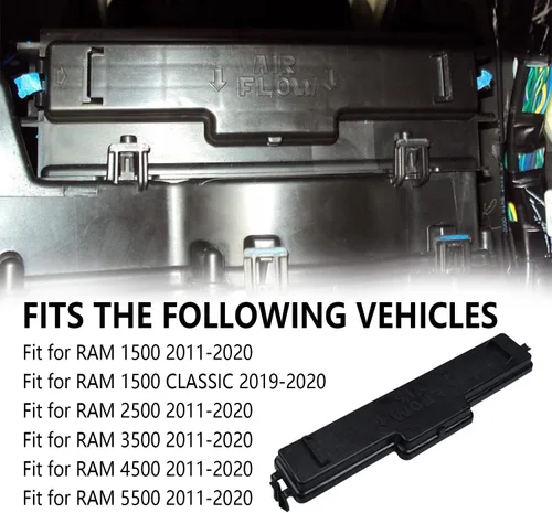 Miniatura 7 de 68406048AA Filtro de aire de cabina y puerta de acceso al filtro compatible con Dodge Ram 1500 2500 3500 4500 5500 Kit de filtro de aire de cabina