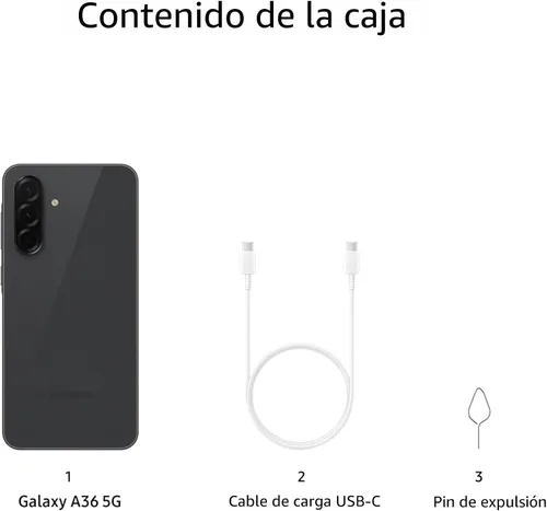 Miniatura 10 de Samsung Galaxy A36 5G Serie A, smartphone Android desbloqueado de 128GB, pantalla AMOLED, diseño resistente, conectividad 5G, rendimiento asequible