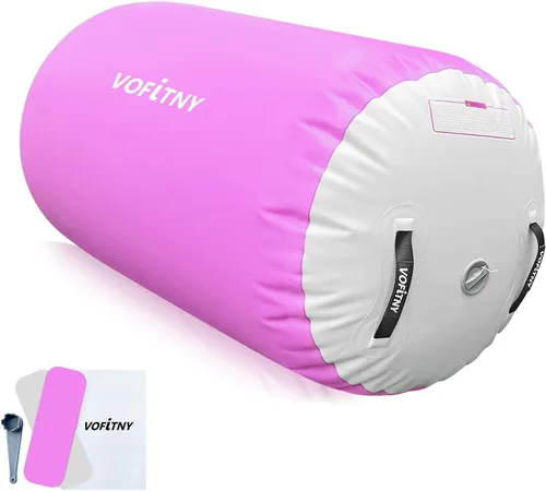 Miniatura 9 de VOFiTNY Gimnasia Equipo de Tumbling Barril de aire Inflable Octágono Vaso Rodillo Back Bend Trainer Animadoras Sin Bomba Menta nopump