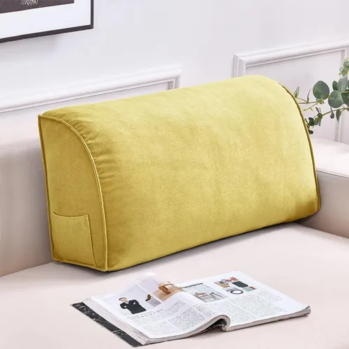 Miniatura 11 de Almohada de lectura para cabecero, almohada de cuña, triangular, suave, para cabecero, cojín de apoyo para el respaldo del sofá cama, almohada