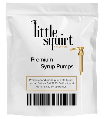 Miniatura 4 de Paquete de 6 dispensadores de jarabe de café Little Squirt Gold – Para botellas de 750 ml (25.4 oz)