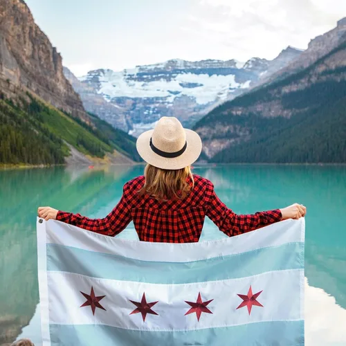 Miniatura 5 de Anley EverStrong Series - Bandera de la ciudad de Chicago de 3 x 5 pies resistente, rayas bordadas y cosidas, 4 filas de costuras de cerradura