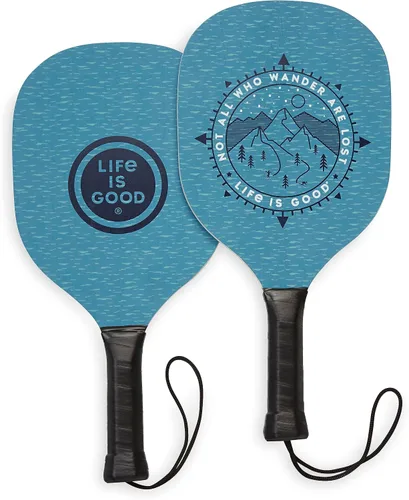 Miniatura 7 de Life is Good Juego de iniciación de pickleball - Incluye 2 paletas de pickleball de madera, 2 bolas de pickleball de tamaño reglamentario y bolsa