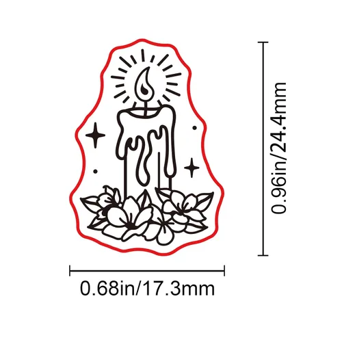 Miniatura 2 de CRASPIRE Sello de cera para velas, sellos de cera de sellado de flores, retro, vintage, cabeza de sello de latón extraíble con mango de madera