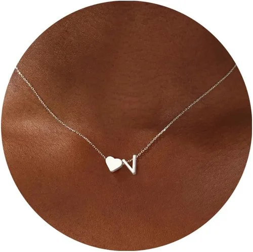 Miniatura 15 de Turandoss Mothers Day Gifts for Mom Wife - Dainty 18K Gold Plated Heart Initial A-Z Pendant Necklace Trendy Jewelry Heart Necklaces Birthday Mothers