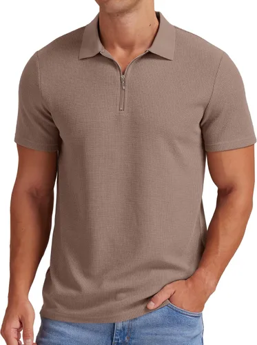 Miniatura 2 de Sailwind Polo de manga corta de punto gofre para hombre con cremallera de un cuarto