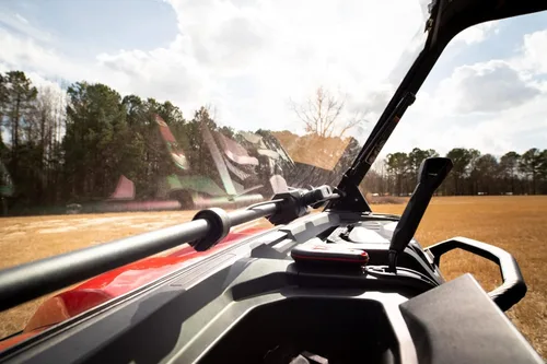 Miniatura 3 de FALCON RIDGE Velocity - Parabrisas abatible para Can Am Defender/Defender Max UTV 2016-2022, fabricado en los Estados Unidos