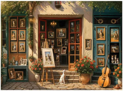 Miniatura 2 de Anatolian Puzzle -Cat Gallery, Rompecabezas de 1000 piezas, #1200