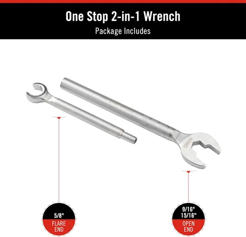 Miniatura 7 de RIDGID 27023 - Modelo 2002 Llave 2 en 1 One Stop para topes de ángulo, topes rectos y acoplamientos de compresión
