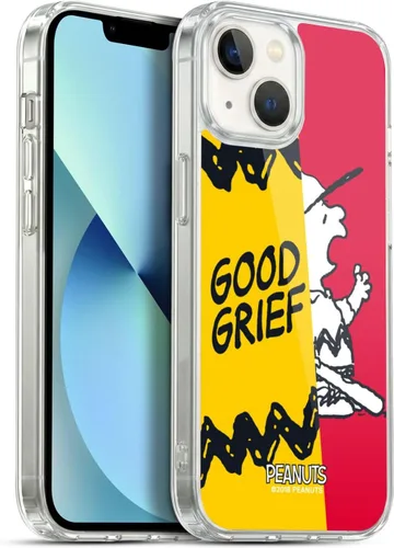 Miniatura 259 de Head Case Designs Funda de gel con licencia oficial de Peanuts Snoopy & Woodstock Halfs and Laughs [protección de grado militar] compatible