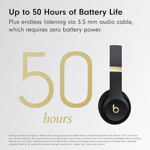 Miniatura 3 de Beats Solo 4 - Auriculares inalámbricos Bluetooth en la oreja, compatibles con Apple y Android, hasta 50 horas de duración de la batería