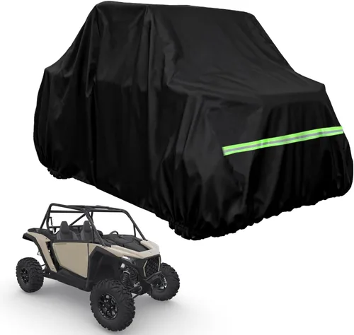Miniatura 10 de Funda para UTV de 2 a 3 plazas, impermeable, resistente, 600D, lado a lado, compatible con Polaris RZR Ranger Can-Am Defender Teryx Pioneer