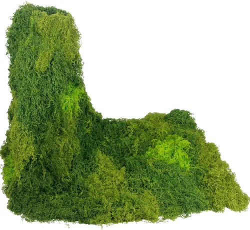 Miniatura 10 de 2 Rollos de Camino de Mesa de Musgo Falso para Decoración 4" x 47" Musgo Artificial para Plantas de Interior Hierba Blanca Falso para Macetas