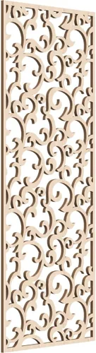 Miniatura 168 de Wheatland Paneles de pared decorativos de madera con calado, 9 3/8 pulgadas de ancho x 24 3/8 pulgadas de alto x 1/4 de alto, nogal