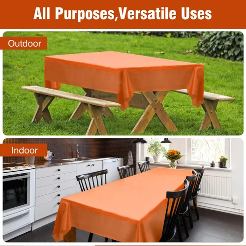 Miniatura 142 de Rollo de plástico para cubierta de mesa color verde manzana, 40 pulgadas x 100 pies, rollo de plástico resistente para cubierta de mesa de banquetes