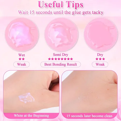 Miniatura 6 de shynek - Pegamento de maquillaje facial para diamantes de imitación, pegamento cosmético con purpurina facial de larga duración, impermeable, 1
