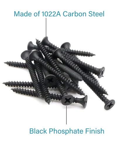 Miniatura 4 de IMScrews 50 tornillos Phillips de cabeza plana #7 x 1-3/4 pulgadas para paneles de yeso, rosca fina, tornillo de madera de punta afilada, acero al