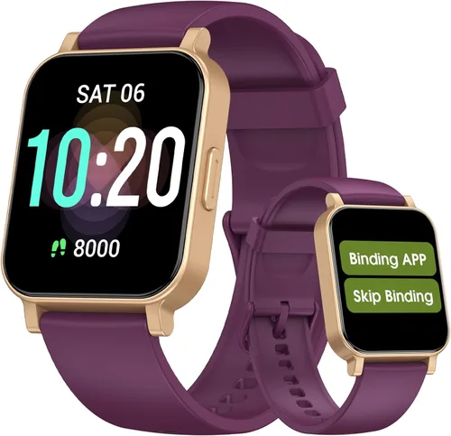 Miniatura 9 de DAVIKO Reloj inteligente para personas mayores, no requiere aplicación/teléfono, podómetro, impermeable, rastreador de fitness con contador