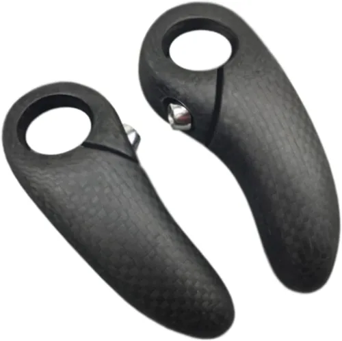 Miniatura 3 de 1 par de extensión de manillar de bicicleta de montaña extremos de manillar de fibra de carbono 3 K MTB bicicleta Vice manillar Mate