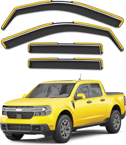 Miniatura 18 de Protectores de lluvia para ventana de canal para Jeep Grand Cherokee 2011-2021 (no para L), protectores de lluvia extra duraderos, viseras laterales