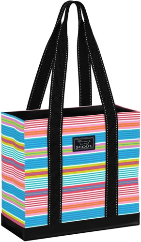 SCOUT Mini Deano - Bolso utilitario pequeño, ligero, abierto para mujer, con bolsillo interior con cremallera, trabajo, viajes, playa