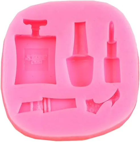 Miniatura 4 de O'Creme Molde de silicona para fondant, cosméticos: paleta de sombras de ojos; Uso para pudín de chocolate, dulces, gelatina, modelado de jabón