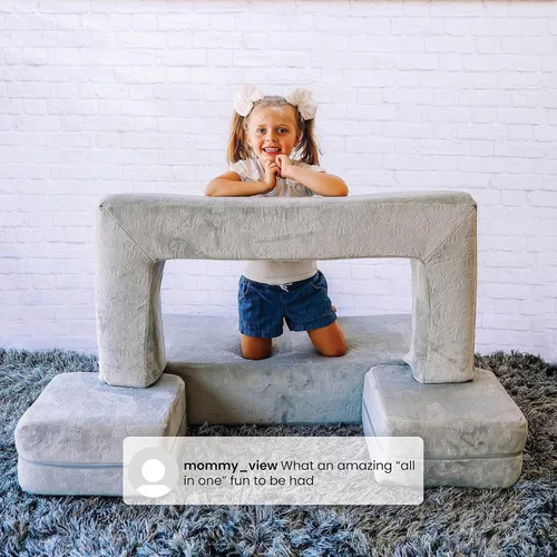 Miniatura 10 de Delta Children Serta Perfect Sleeper - Juego de sofá convertible y juego para niños y niños pequeños, sofá modular de espuma y tumbona abatible