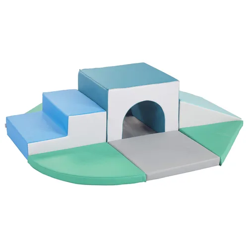 ECR4Kids SoftZone Lincoln - Escalador de túneles para niños, contemporáneo, 9 piezas