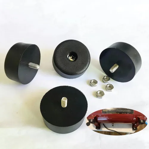 Miniatura 3 de Juego de 4 soportes de goma con tornillos de montaje y tuercas