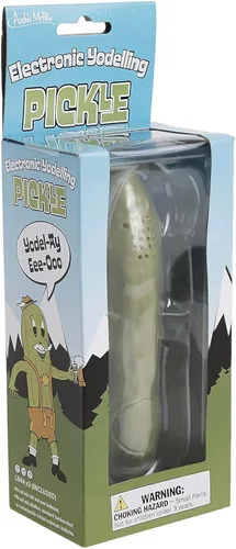 Archie McPhee Yodeling Pickle: un juguete musical, diversión para todas las edades, gran regalo, horas de entretenimiento sin sentido, multicolor