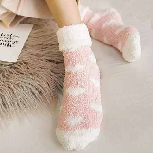 Miniatura 2 de Plush Slipper Socks Women - Colorful Warm Fuzzy