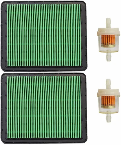 HOODELL Paquete de 2 filtros de aire GCV160, filtro de aire duradero GC160 con filtro de combustible, filtro de aire profesional 17211-ZL8-023 para