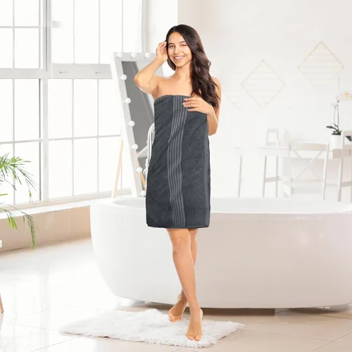 Miniatura 6 de Utopia Towels - Juego de toallas de baño 100 % de algodón hilado en anillo de 600 GSM, secado rápido, muy absorbentes, livianas, para baños, Gris