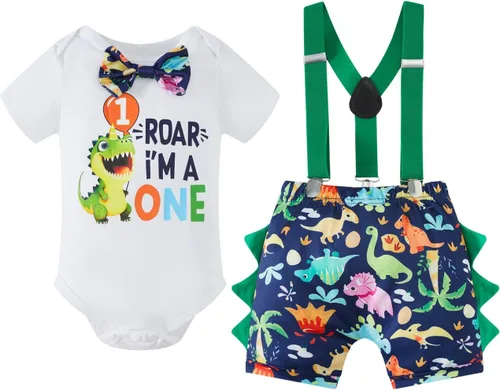 MOMMY'S NEW MAN Traje de primer cumpleaños de melón para bebés y niños pequeños + pantalones cortos + tirantes para sesión de fotos