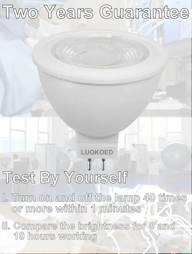 Miniatura 3 de Bombilla LED Mr16 blanco cálido equivalente a 2700 K 50 W 500 lm LUOKOED® x 6