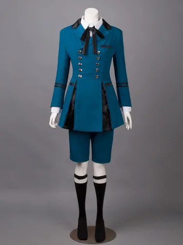 Miniatura 3 de Cosfun Disfraz de cosplay de anime, traje de uniforme azul para Halloween mp003218