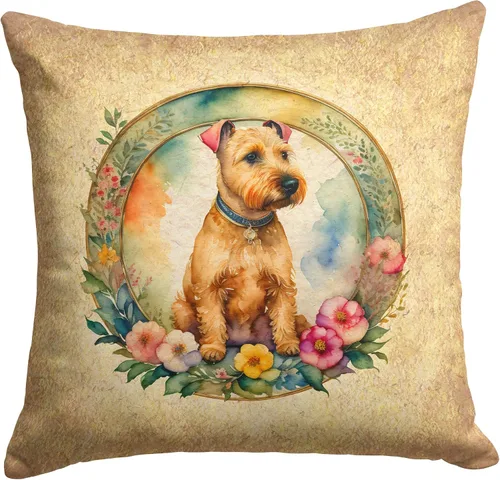 Miniatura 52 de Caroline's Treasures DAC2072PW1414 Affenpinscher and Flowers - Almohada decorativa de tela, lavable a máquina, para interiores y exteriores