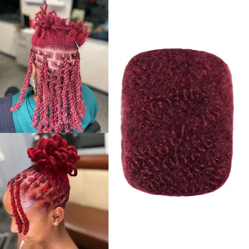 Miniatura 15 de Orientfashion Afro Kinkys a granel, cabello humano para extensiones de trenzas, cabello crochet para mujeres negras, paquete de 30g (20cm, #27)