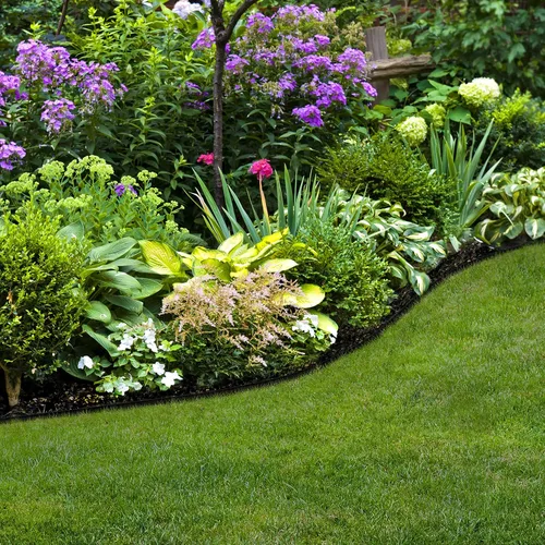 Miniatura 5 de EasyFlex Borde de paisaje con estacas de anclaje adicionales, 4.5 pulgadas. Borde de jardín de plástico de 20 pies, kit de borde superior recto